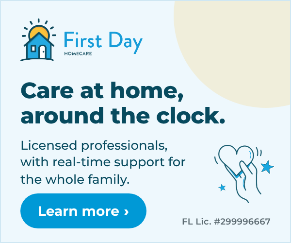 First Day Home Care West Palm Beach: Care at home, around the clock. Licensed professionals with real-time support for the family. Learn more. FL Lic. #299996667