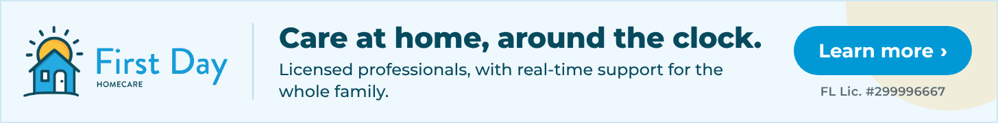 First Day Home Care West Palm Beach: Care at home, around the clock. Licensed professionals with real-time support for the family. Learn more. FL Lic. #299996667