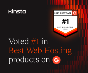 Kinsta: Voted #1 in Best Web Hosting products on G2