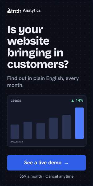 TRCH Analytics: Is your website bringing in customers? Find out in plain English. See a live demo.