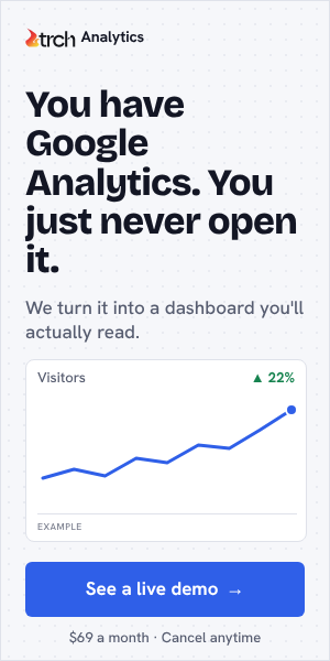 TRCH Analytics: You have Google Analytics. You just never open it. See a live demo.